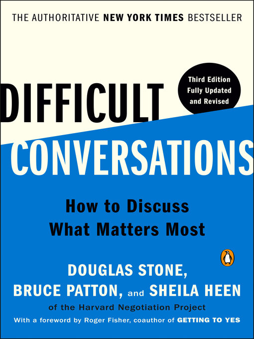 Title details for Difficult Conversations by Douglas Stone - Wait list